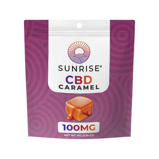 Sunrise CBD - 100mg Caramel Single